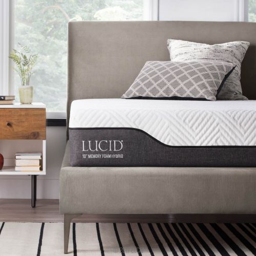  LUCID LU10TX38BH Mattress, Twin XL, 10-Inch