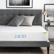 LUCID 10 Inch Gel Memory Foam Mattress - Medium Feel - CertiPUR-US Certified - 10-Year Warranty - King