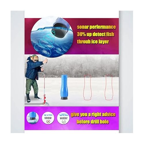  LUCKY Small Portable Fish Finder Kayak Sonar Handheld Fish Finders Ice Fishing Castable Depth Finder Boat Fisherman Gifts