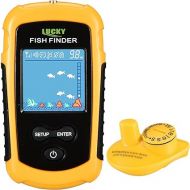 Lucky Portable Wireless Fish Finder,Castable Kayak Fish Depth Finder,Handheld Smart Sonar Fishing Gear for Kayak Fishing