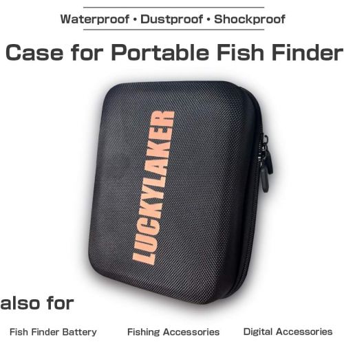  [아마존베스트]LUCKY Hard Travel Case for LUCKY/LUCKYLAKER Handheld Fish Finder Boat Sonar Fishing Finders Transducer Kayak Fish Finder Waterproof for Ice Fishing