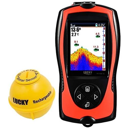  [아마존베스트]Lucky Portable Fish Finder Wireless Sonar Fishing Water Depth Gauge for Fishing, Fishing, Ice Fishing, Sea Fishing