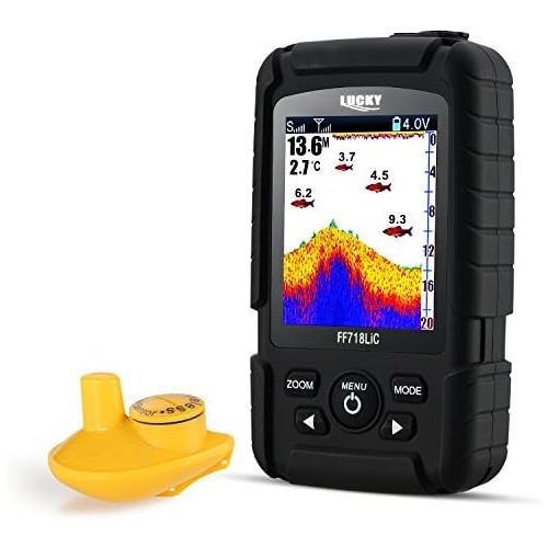  [아마존베스트]LUCKY Fishfinder Wireless Portable Fish Finder 45 m/147 Feet Sonar Deep Fish Finder Ocean River Sea Colour Fish Finder