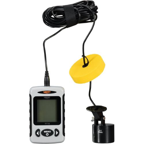  [아마존베스트]Lucky FF718Russian Menu Top Quality Fish Finder Portable Sonar Fish Finder Depth Alarm 100M WIRE FISHING TACKLE