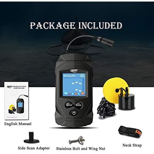  [아마존베스트]LUCKY Ice Fishing Fish Finder Fishing Portable Fishing Fish Finder Depth Sensor Fish Finder Sonar for Boat Kayak Shore Fishing