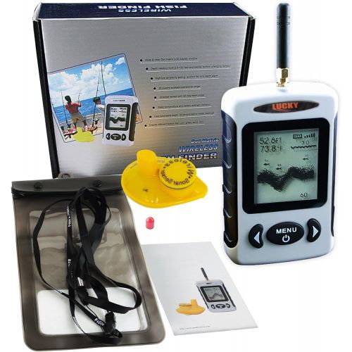  Lucky FFW-718 Wireless Portable Sonar Fish Finder with Dot Matrix 40m Range