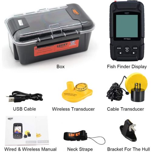  LUCKY Lucky Fish Finder Wired & Wireless Portable Fishing Sonar for All Fishing Types