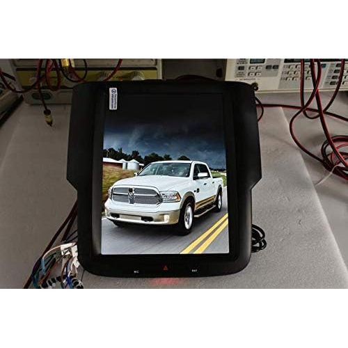  LUCKY CHINA 10.4 inch Quadcore Android 1280x768 Car Vertical Screen Tesla Style 32GB ROM Bluetooth GPS Navigation for Dodge Ram1500 2013-2018 DVD Player (2GB RAM 64GB ROM)