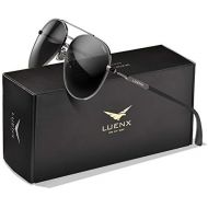 [아마존 핫딜]  [아마존핫딜]Men Aviator Sunglasses Polarized Women - UV400 Protection with Case 60mm by LUENX