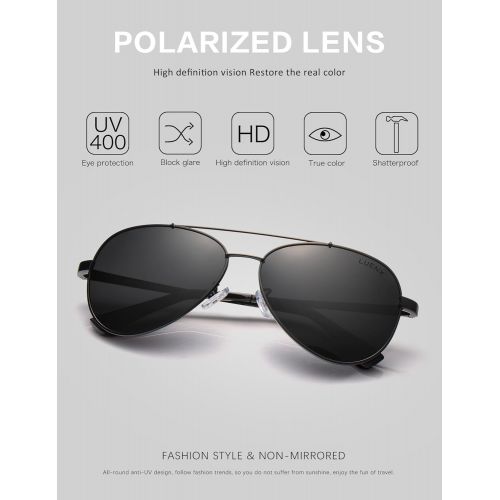  [아마존 핫딜]  [아마존핫딜]LUENX Men Aviator Sunglasses Polarized Women:UV 400 Protection 60MM Fashion Style, Driving