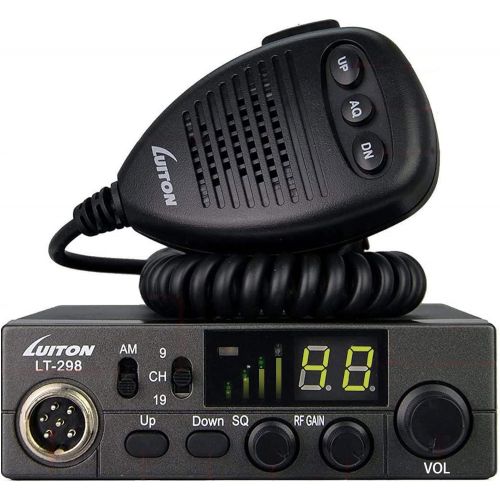  [아마존베스트]LUITON 40-Channel CB Radio LT-298 Compact Design with External Speaker Jack, Large Easy to Read LED Display Compatible with 12-24 Voltage