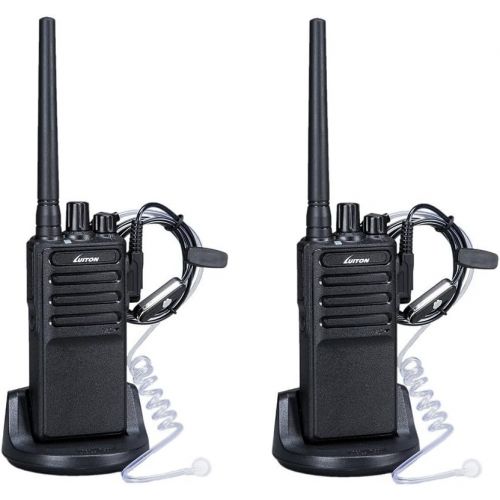  [아마존베스트]Walkie Talkies Voice Scrambler with Earpiece for Adults Outdoor CS Hiking Hunting Travelling Long Distance 2 Way Radios By Luiton (2 Packs)