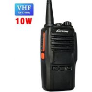 LUITON LT-188H VHF Walkie Talkie 10W for Hiking, Camping with Program Software & Cable - 1 Pack - Black