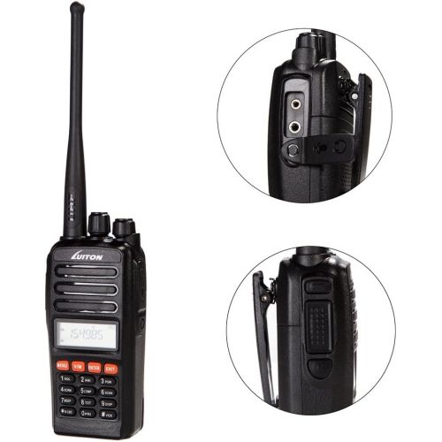  LUITON Dual Band Walkie Talkies 2 Way Radio UHF Rechargeable 12 Watt with LED Screen 128 Channel FM Transceiver for Adults Camping Hiking Playing by Luiton