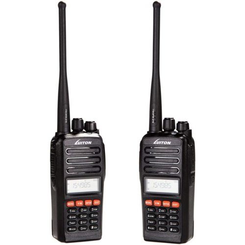  LUITON Dual Band Walkie Talkies 2 Way Radio UHF Rechargeable 12 Watt with LED Screen 128 Channel FM Transceiver for Adults Camping Hiking Playing by Luiton