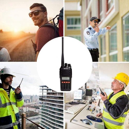  LUITON Dual Band Walkie Talkies 2 Way Radio UHF Rechargeable 12 Watt with LED Screen 128 Channel FM Transceiver for Adults Camping Hiking Playing by Luiton