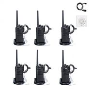 LUITON 2 Way Radios Voice Scrambler Long Range Walkie Talkies with Earpiece for Adults Outdoor CS Hiking Hunting Travelling (6 Packs)