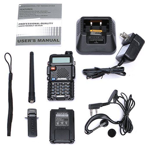  Walkie Talkies 2 Way Radio BaoFeng Radio Series UV-5RH High Power 8 Watt Dual Band Two Way Radio for Hiking Camping Trolling (Newer Version of Baofeng UV-5R) By LUITON