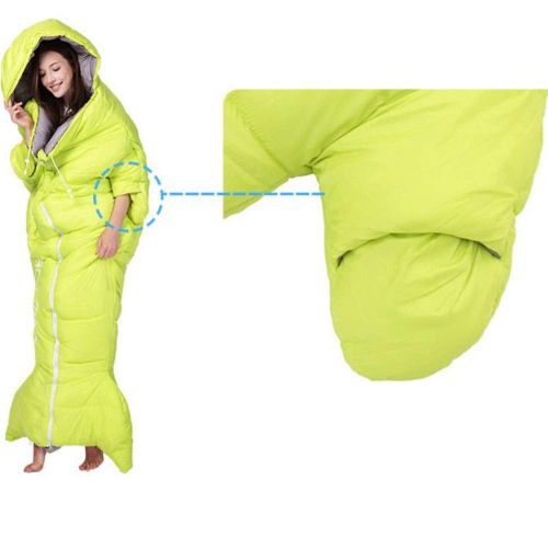  LULIN Sleeping Bags 3-4 Seasons Warm Weather and Winter, Lightweight, Waterproof - Cute Fishtail Shape - Excellent Camping Gear, Travel and Indoor Outdoor Activities