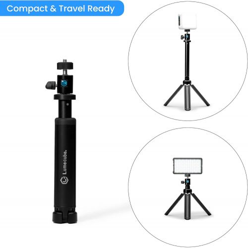  Lume Cube 30 Adjustable Webcam Stand Webcam Stand Desktop Tripod Foldable and Collapsible Stand for Lights & Webcams Logitech C925e, C922x, C930e, C922, C930, C920, C615