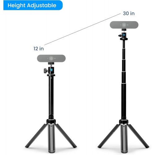  Lume Cube 30 Adjustable Webcam Stand Webcam Stand Desktop Tripod Foldable and Collapsible Stand for Lights & Webcams Logitech C925e, C922x, C930e, C922, C930, C920, C615