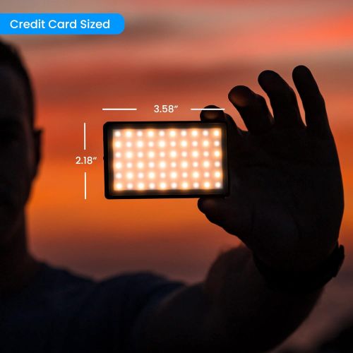  Lume Cube Bicolor Panel Mini LED Light for Professional DSLR Cameras Adjustable Panel Mini, LCD Display Photo and Video Lighting, Long Battery Life Fits Sony, Nikon, Canon, Fuji, P