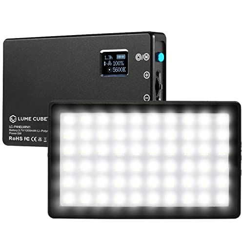  Lume Cube Bicolor Panel Mini LED Light for Professional DSLR Cameras Adjustable Panel Mini, LCD Display Photo and Video Lighting, Long Battery Life Fits Sony, Nikon, Canon, Fuji, P