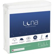 [아마존 핫딜] Luna Full Size Premium Hypoallergenic Waterproof Mattress Protector - Made in The USA - Vinyl Free