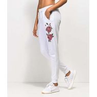 LUNACHIX Lunachix White Rose Side Jogger Sweatpants