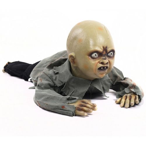  LUOEM Halloween Crawling Zombie Creeping Zombie Props Horror Bloody Haunted House Yard Scary Decorations With Battery Operated Control