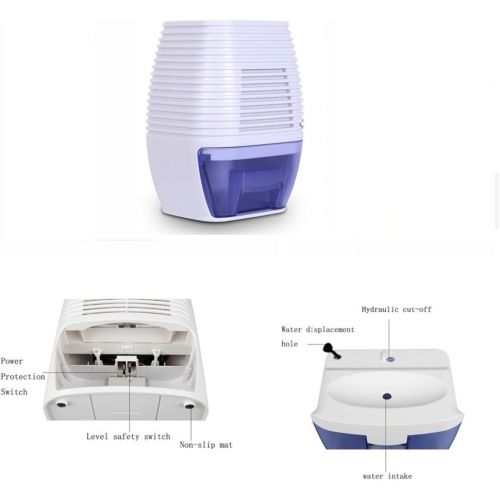  LUOER Mini USB Home Dehumidifier with Removable Power Dryer 300ML Tank Capacity-White Fashion