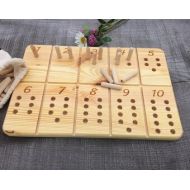 LUOHUAtoys Reversible 1-10 Tracing and Number Counting Board