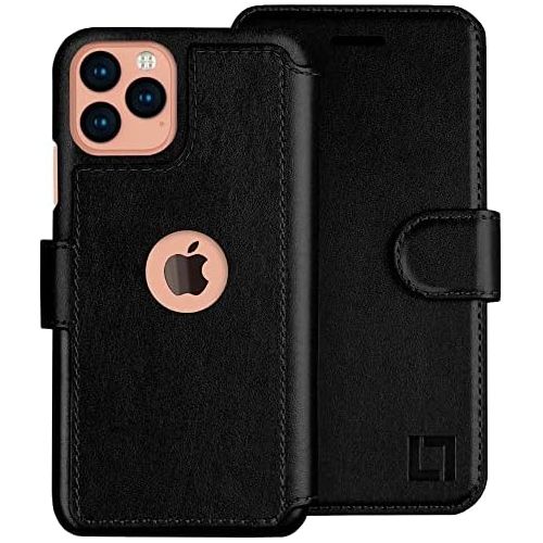  [아마존베스트]LUPA Legacy LUPA iPhone 11 Pro Wallet Case -Slim iPhone 11 Pro Flip Case with Credit Card Holder, iPhone 11 Pro Wallet Case for Women & Men, Faux Leather i Phone 11 Pro Purse Cases, Black