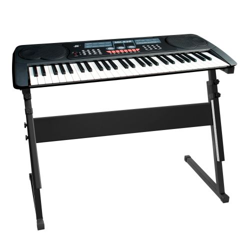  LUVAY Luvay Keyboard Stand for 61 or 54 keys, Z-Style Folding, Height Adjustable, Heavy Duty (1-inch steel)