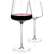 [아마존베스트]Luxbe - Crystal Wine Glasses - 12002 (1, Decanter + 2 Glasses Set)