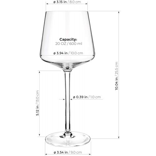  [아마존베스트]Luxbe - Crystal Wine Glasses - 12002 (1, Decanter + 2 Glasses Set)