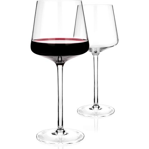  [아마존베스트]Luxbe - Crystal Wine Glasses - 12002 (1, Decanter + 2 Glasses Set)