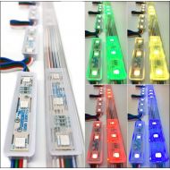 LUXDIYLED Luxdiyled Storefront Window LED Lights Kit with Protective Tracks (Multi-Colored 50ft)