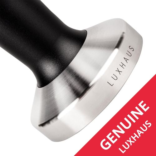  LuxHaus 49mm Espresso Tamper - Premium Barista Coffee Tamper with 100% Flat Stainless Steel Base