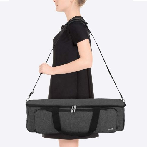  [아마존 핫딜]  [아마존핫딜]LUXJA Luxja Carrying Bag Compatible with Cricut Die-Cutting Machine and Supplies, Tote Bag Compatible with Cricut Explore Air (Air2) and Maker (Bag Only, Patent Pending), Black