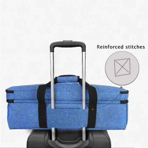  [아마존핫딜][아마존 핫딜] LUXJA Luxja Double-Layer Bag Compatible with Cricut Explore Air (Air2) and Maker, Carrying Bag Compatible with Cricut Die-Cut Machine and Supplies (Bag Only, Patent Pending), Blue