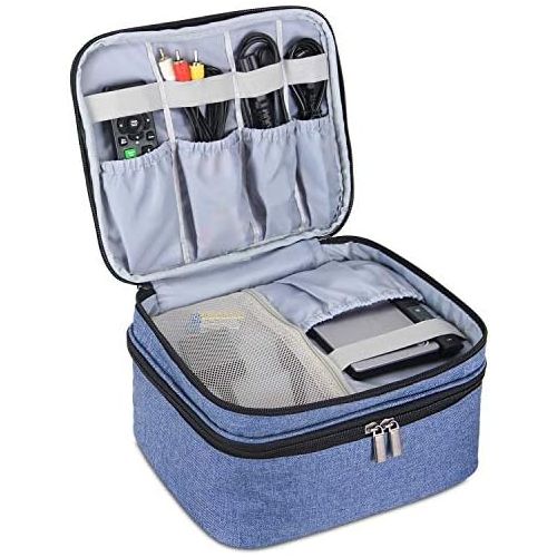  [아마존베스트]LUXJA Luxja Carrying Bag for DR.J Mini Projector, Portable Case for DR.J Projector and Accessories, Blue