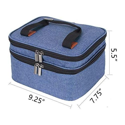  [아마존베스트]LUXJA Luxja Carrying Bag for DR.J Mini Projector, Portable Case for DR.J Projector and Accessories, Blue