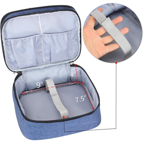  [아마존베스트]LUXJA Luxja Carrying Bag for DR.J Mini Projector, Portable Case for DR.J Projector and Accessories, Blue