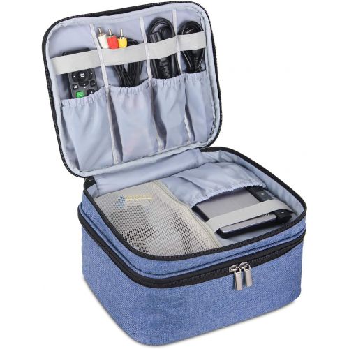  [아마존베스트]LUXJA Luxja Carrying Bag for DR.J Mini Projector, Portable Case for DR.J Projector and Accessories, Blue