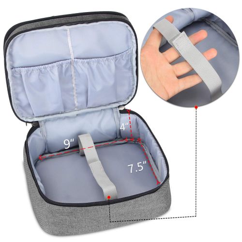  [아마존베스트]LUXJA Luxja Carrying Bag for DR.J Mini Projector, Portable Case for DR.J Projector and Accessories, Gray