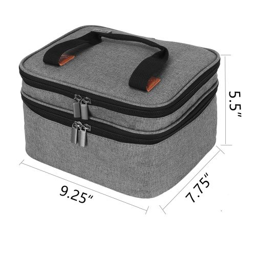  [아마존베스트]LUXJA Luxja Carrying Bag for DR.J Mini Projector, Portable Case for DR.J Projector and Accessories, Gray