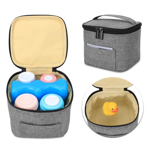  [아마존베스트]LUXJA Luxja Breastmilk Cooler Bag (Hold Four 5 Ounce Breastmilk Bottles), Leakproof Breast Milk Cooler for 4 or 5...