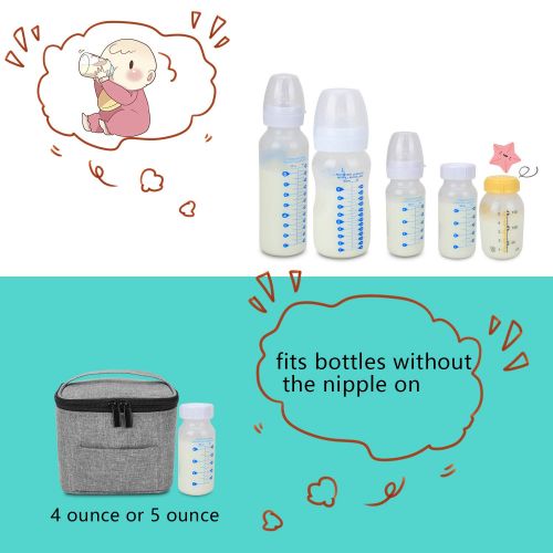  [아마존베스트]LUXJA Luxja Breastmilk Cooler Bag (Hold Four 5 Ounce Breastmilk Bottles), Leakproof Breast Milk Cooler for 4 or 5...