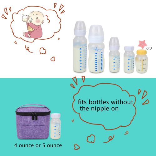  [아마존베스트]LUXJA Luxja Breastmilk Cooler Bag (Hold Four 5 Ounce Breastmilk Bottles), Leakproof Breast Milk Cooler for 4 or 5...
